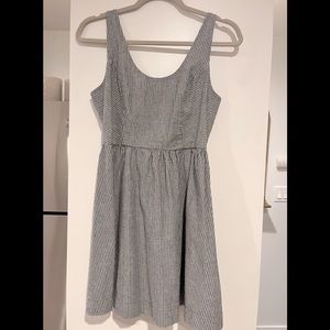 Railroad Striped Denim Sundress